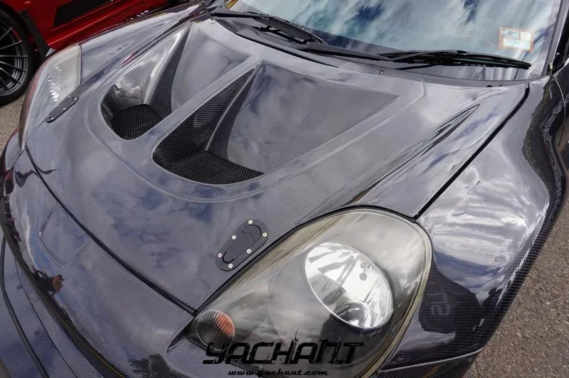 Carbon Fiber Front Hoods Fit For 2000-2005 MR2 Spyder Roadster MR-S ZZW30 Vented Hood Bonnet