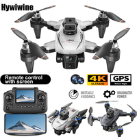 GPS RC Drone With Screen 4K Professinal Double Camera Aerial Brushless Light Flow Intelligent Obstacle Avoidance RC Quadcopter