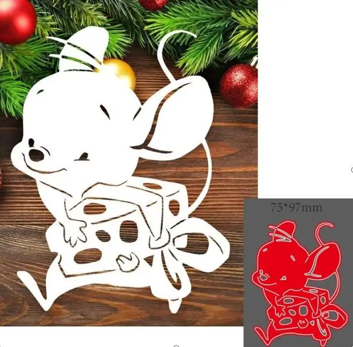 

mouse metal cutting dies mold Scrapbooking decoration paper craft knife mould blade punch template Embossing stencils 1PCS