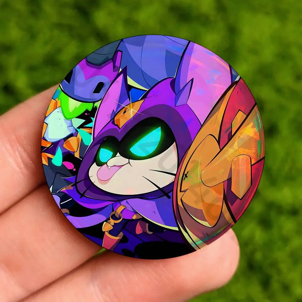 S-Stars L-Leon Game 58mm Badge Brooches on Backpack Clothes Handmade Round Enamel Pins