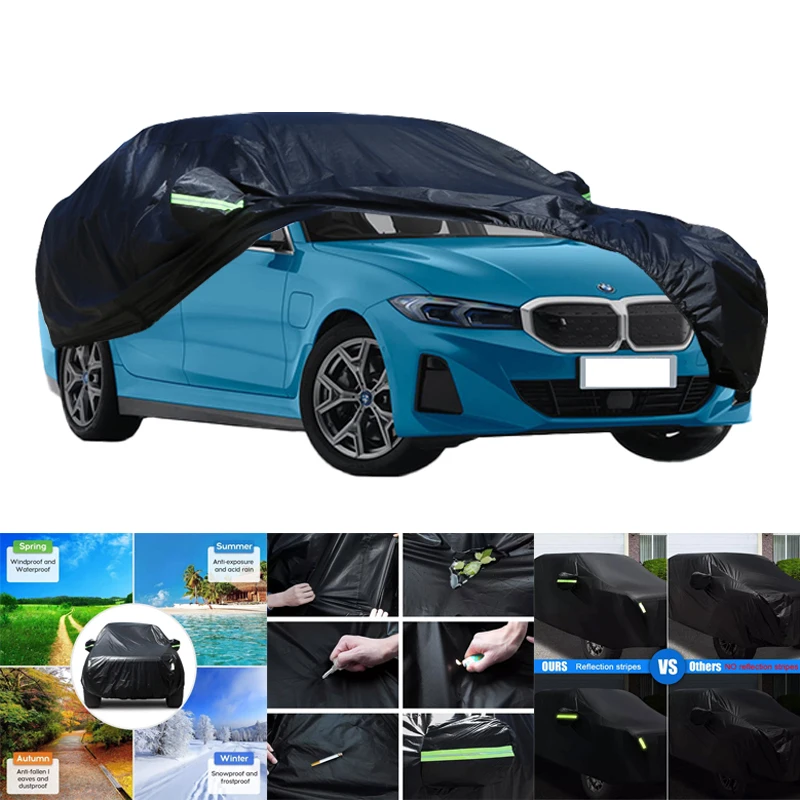 

Всепогодные автомобильные чехлы для BMW I3, 6-в-1, водонепроницаемые, пылезащитные, УФ-защитные, снежные, устойчивые к царапинам, защита