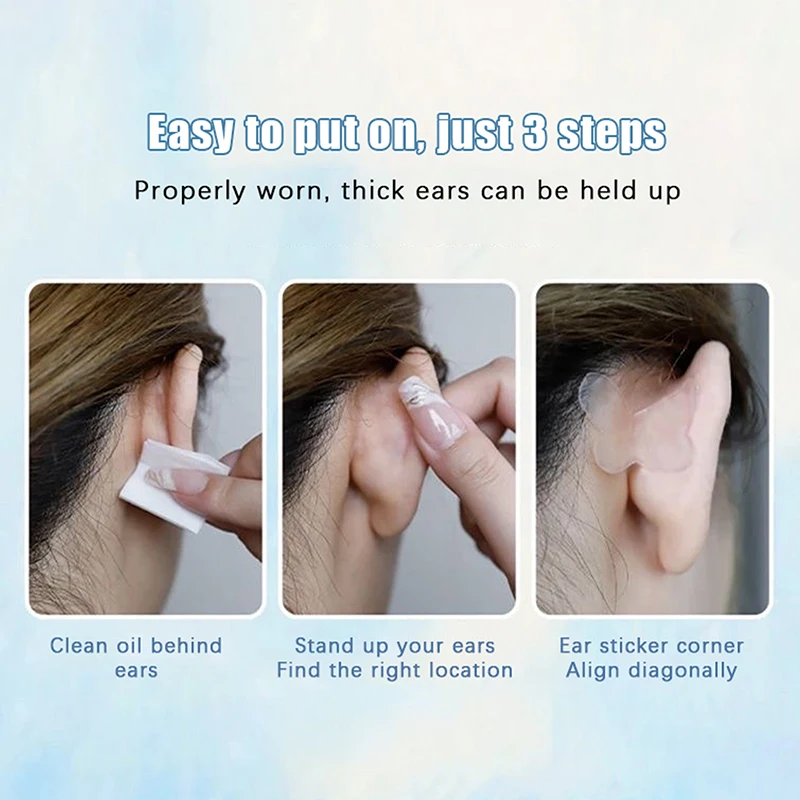 Autocollants d'oreille cosmétique en forme de papillon, auto-adhésifs, support d'oreille elfe, autocollant invisible, 30 pièces, 60 pièces