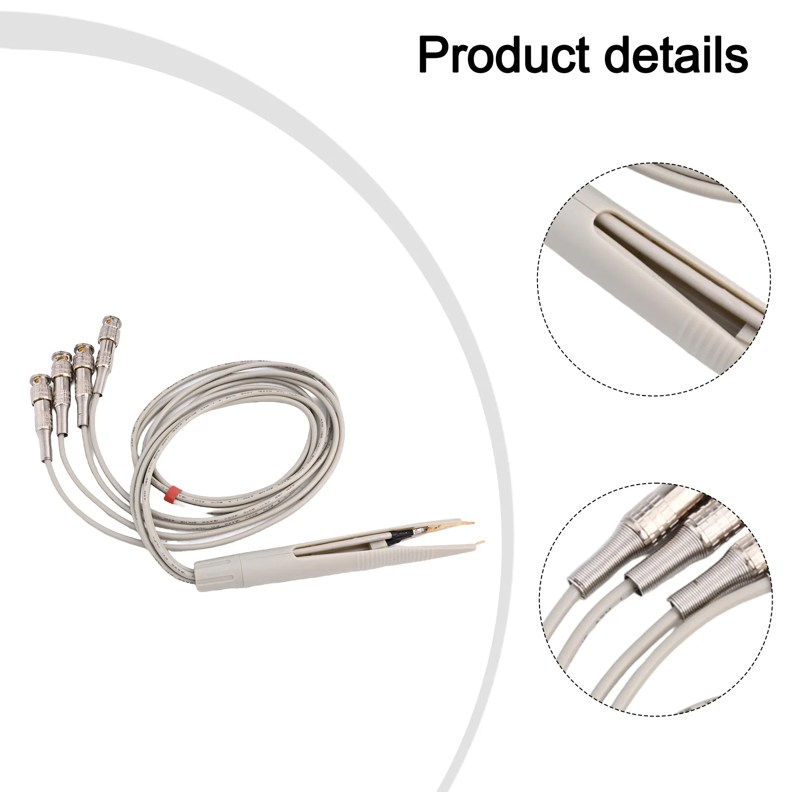 For Smd For Jumper Test Clip LCR For Bridge Test Leads 4 Wire BNC Connector For HP For Agilent Anritsu Inductance Capacitance