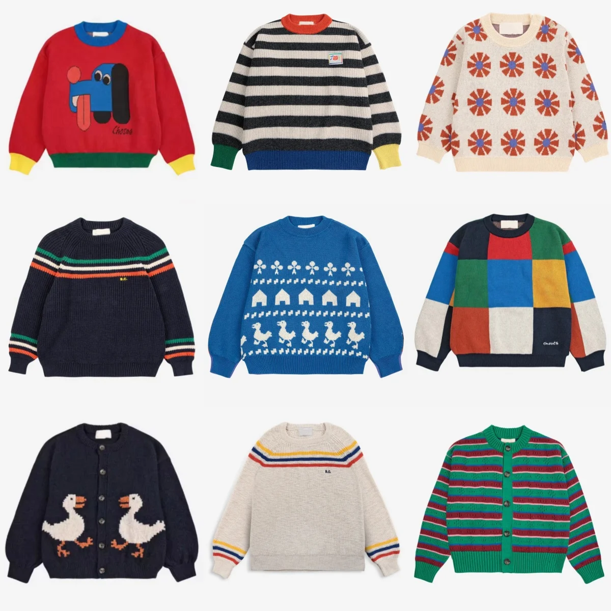 

25BC Children's Sweaters, Knitted Clothes, Knitted Pullovers, Tops, Girls' and Boys' Sweaters