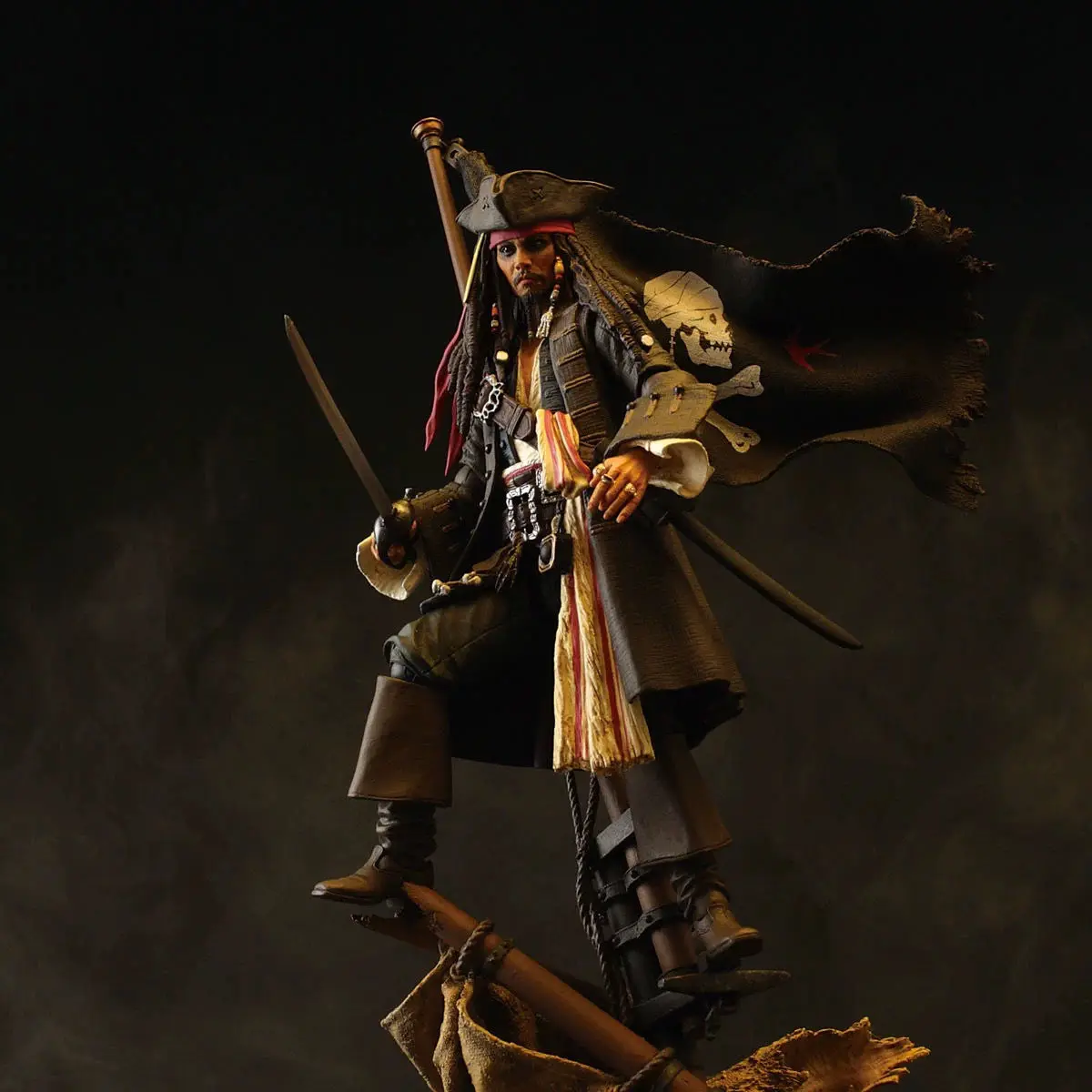 Spot Ocean Hall Sparrow Pirates Of The Caribbean Captain Jack Taketani'S Exquisite Desktop Ornament Movable Humanoid Doll