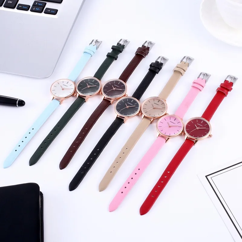 Top Luxury Wrist Watches For Women 2023 Leather Fashion Ladies Minimalism Quartz Watch Gift For Girlfriends Relogios Feminino