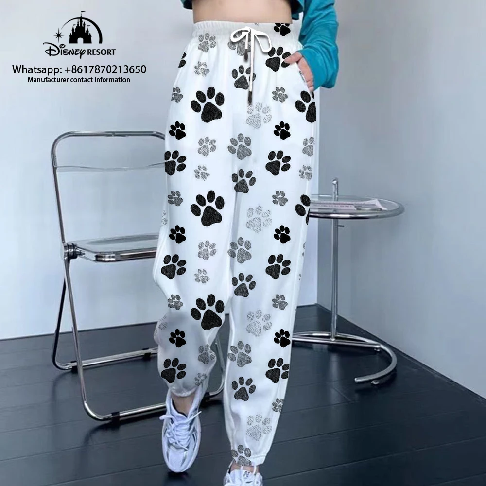 Women\'s Pants Streetwear Korean Loose Jogging Pants Women\'s Sweatpants Disney Comfort Basics Casual Fashion Cropped Pants 2022