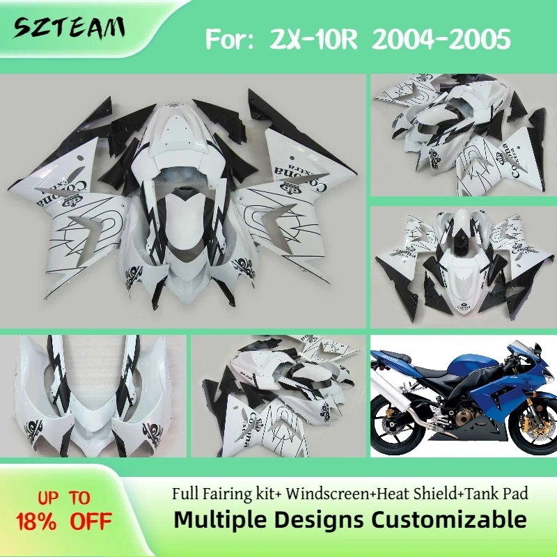 

ABS Fairing Kit ZX10R 2004 2005 Motorcycle Accessory Complete Fairings for Kawasaki Ninja ZX-10R 04 05
