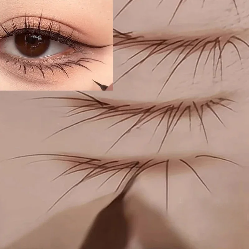 Liquid Eyeliner Lower Eyelash Pen 0.005mm Ultra Thin Waterproof Quick Drying Lasting Matte Smooth Lying Silkworm Eyeliner Pencil