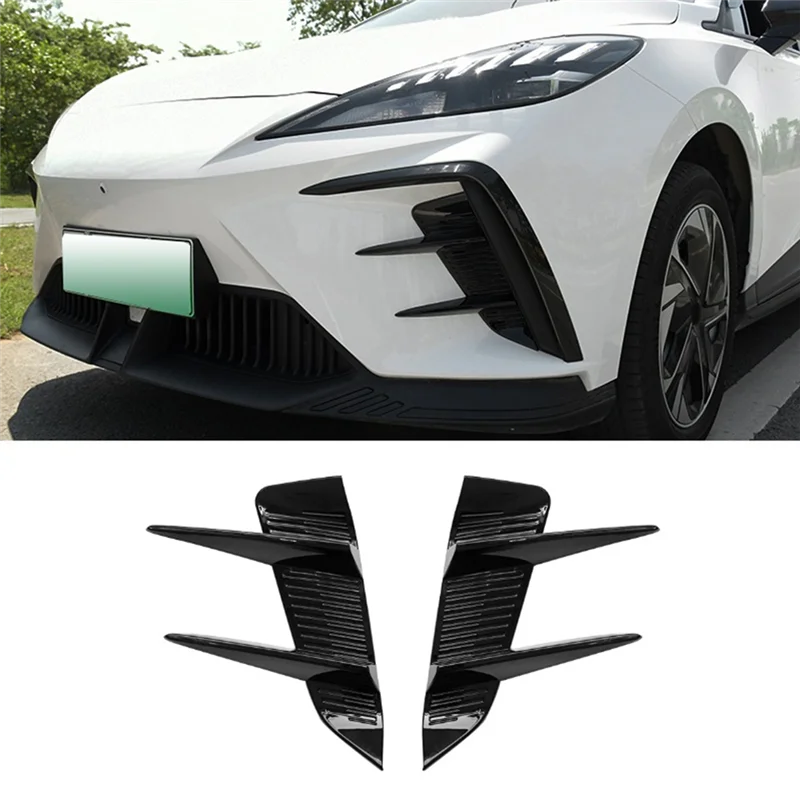 Car Front Bumper Spoiler Side Air Vent Trim Cover Trim for MG 4 MG4 EV Mulan 2023 Accessories