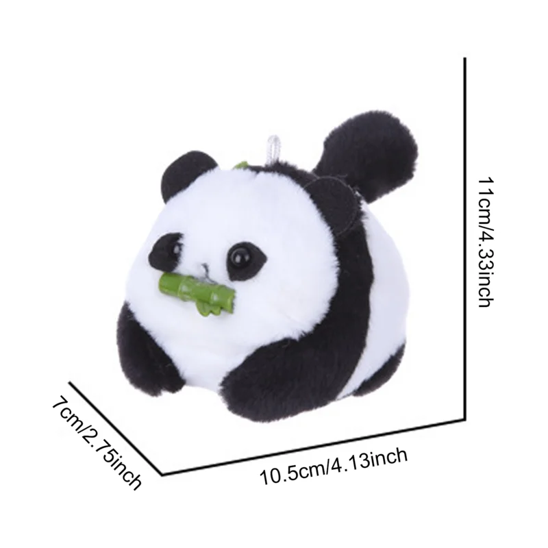 Wagging Tail Panda Plush Doll Tail Turning Panda Cub Interactive Plush Toy Soft Cartoon Christmas  Toy Doll Cuddly Home Decor