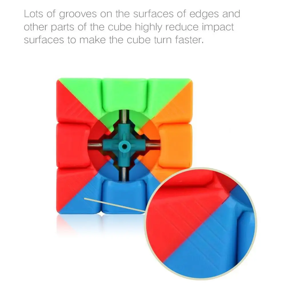 Mini 3*3*3 Keychain Magic Cube Stickerless Speed Cube Puzzle Educational Toy For Children Kids