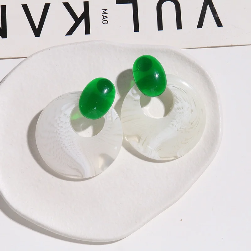 Min order 30pcs/lot 51mm geometry rounds shape resin beads diy jewelry garment hair accessory