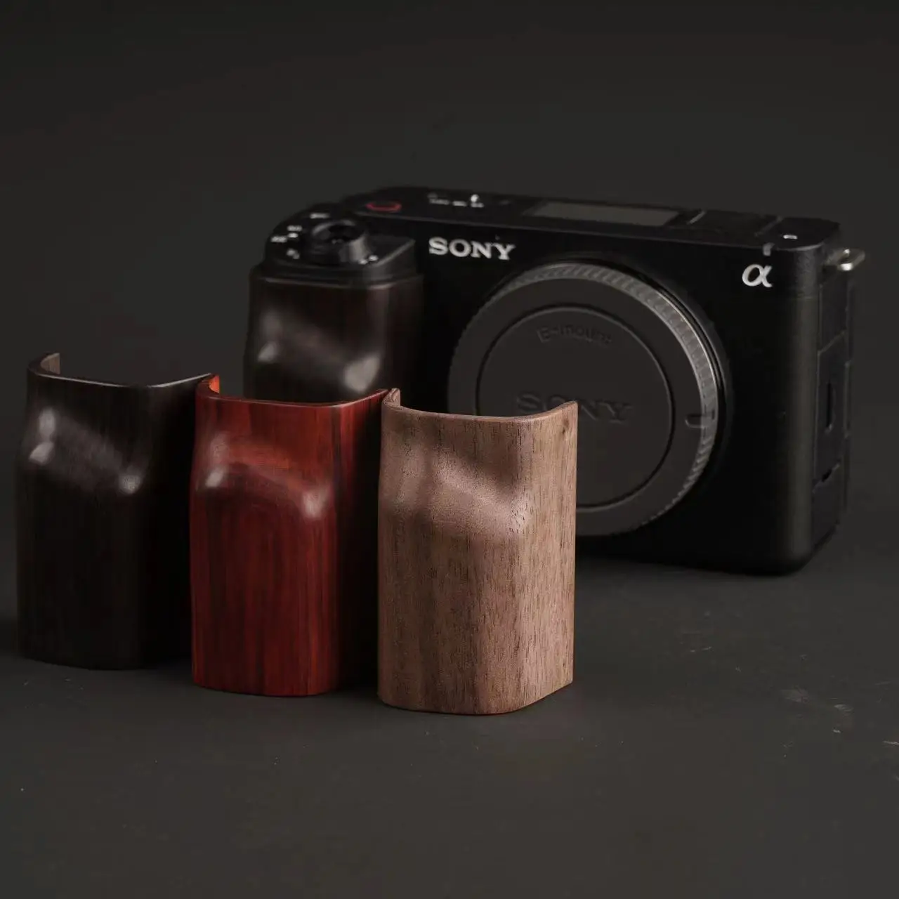 Sony ZVE1 Camera Solid Wood Grip Handle Ebony Rosewood Protective ZV-E1 Grip ZV-E1 Accessories Lightweight and portable