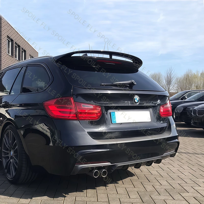 2013 To 2019 For BMW 3 Series F31 Touring High Quality ABS MP Style Car Rear Roof Wing Spoiler Lip Body Kit Glossy Black