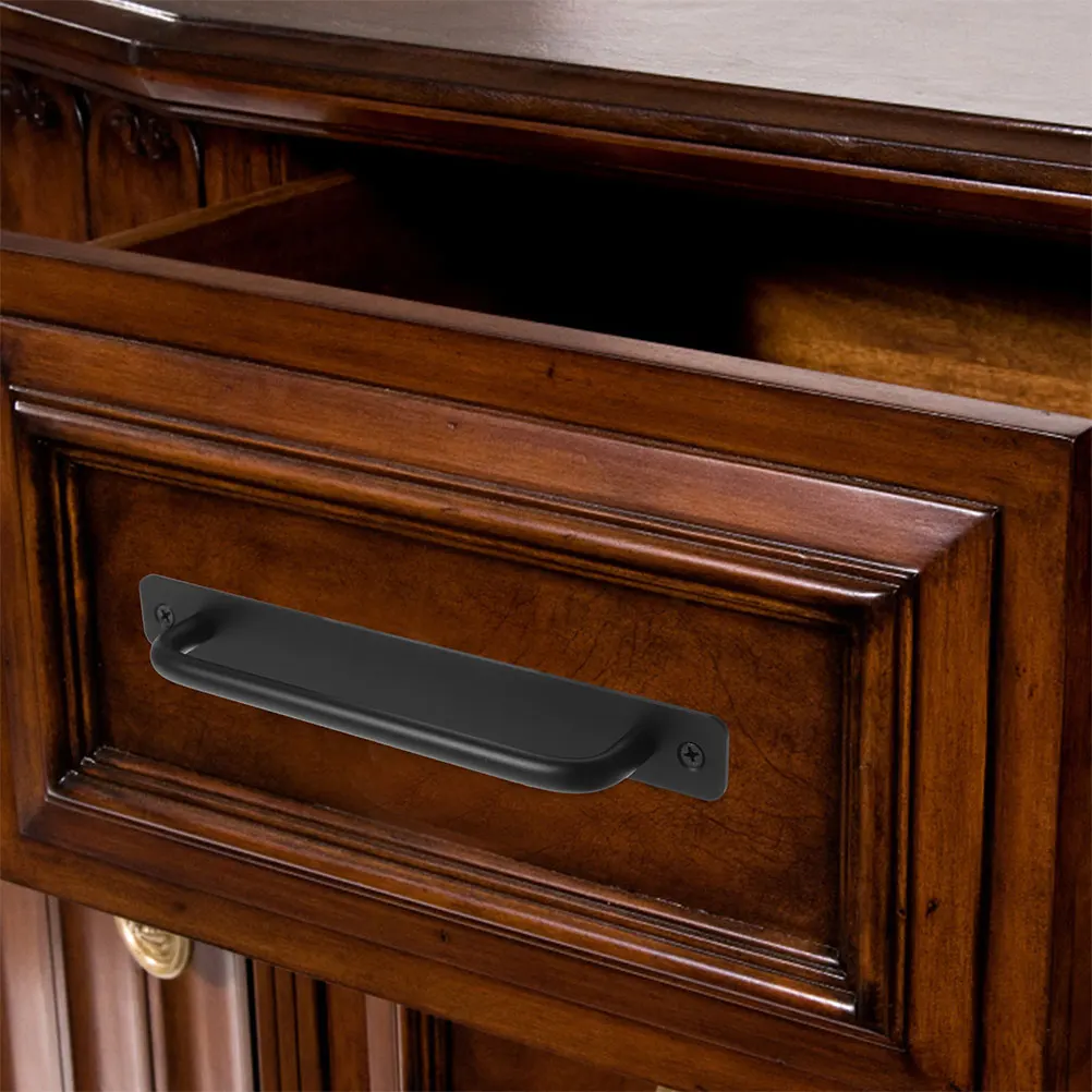 

2Pcs Aluminum Alloy Door Handles Sleek Modern Design Barn Door Pulls Wardrobe Closet Drawer Pull Handles Durable