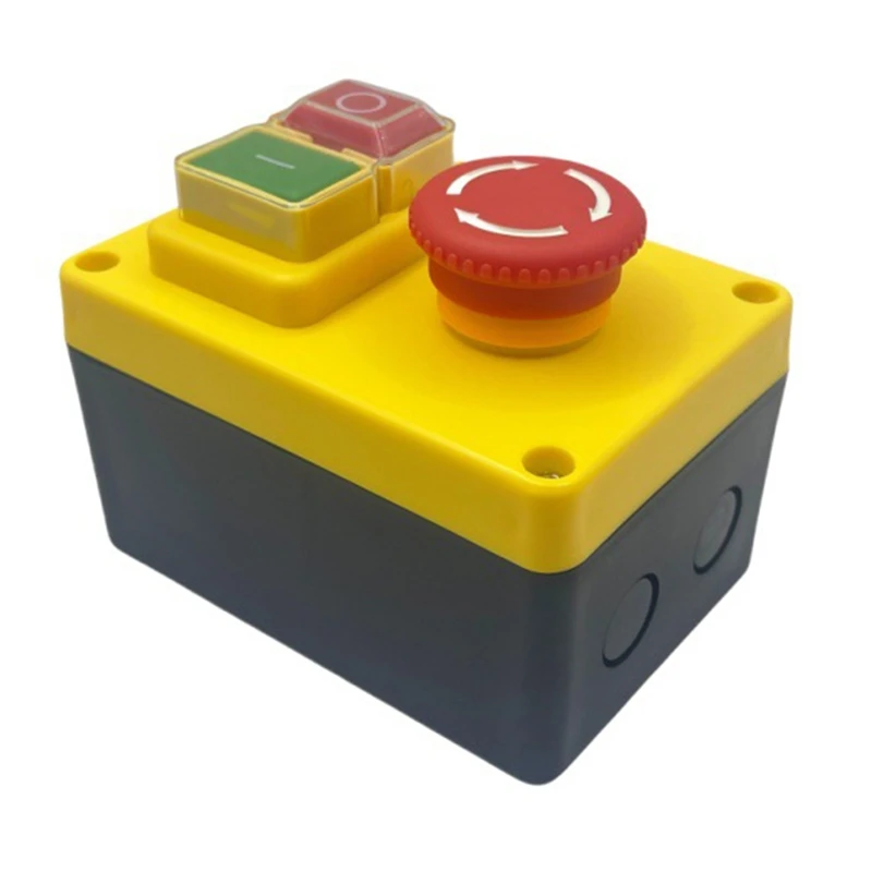 Kjd17d 250v 16a interruptor de botão eletromagnético interruptores de parada de emergência para ferramentas elétricas e equipamentos de máquina-ferramenta