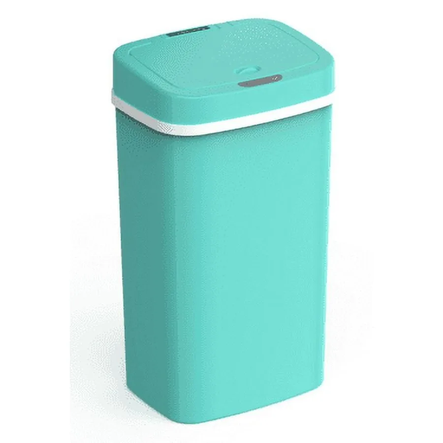 

Automatic Nursery Trash Can with Motion Sensor for Hands-Free Operation 4 Gallon Plastic Waste Bin with Soft-Close Lid Ideal fo