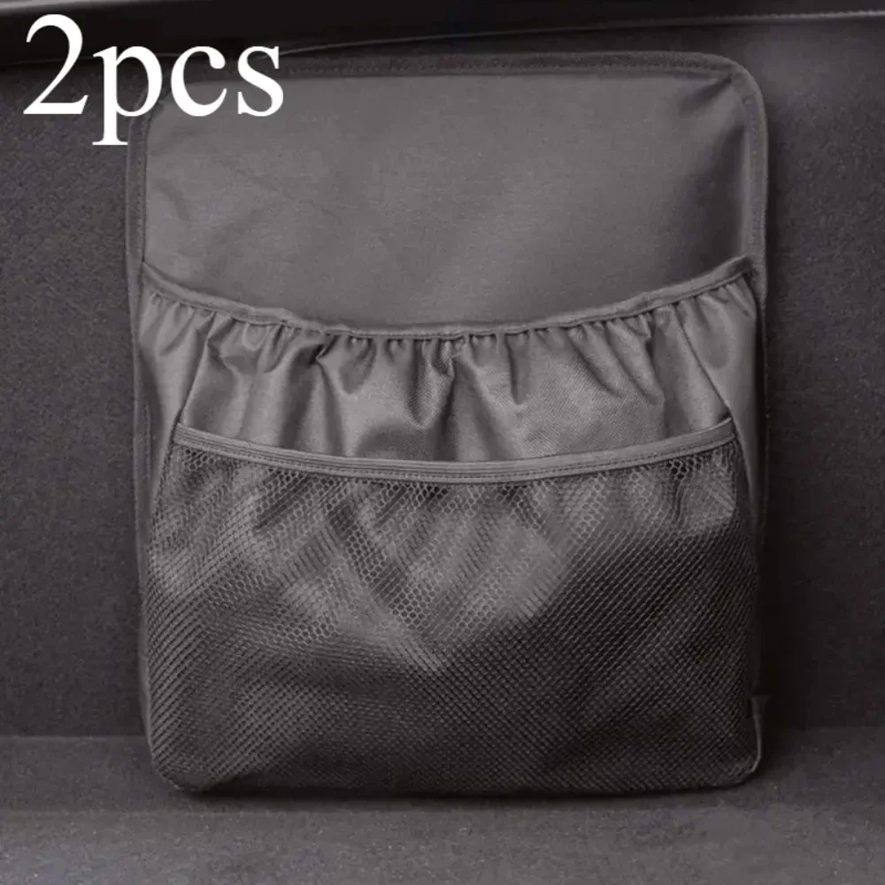 

2pcs Multifunctional Car Seat Back Hanging Storage Bag Mesh Pockets Universal Vehicle Accessory