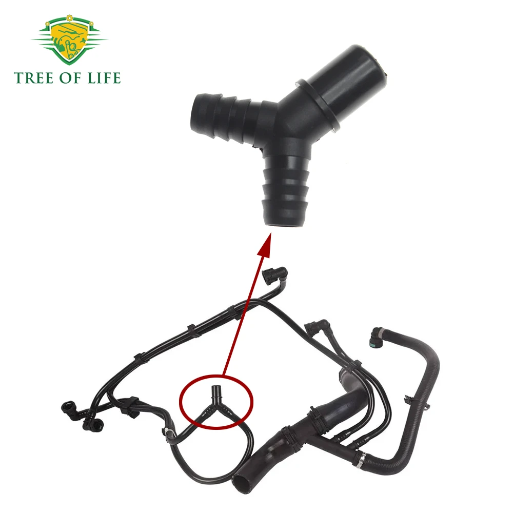 1/2/5/10x New Cooling Water Hose Pipe 3 Way Connector For RANGE ROVER SPORT L494 DISCOVERY 5 L462 LAND ROVER RR L405 3.0L 5.0L