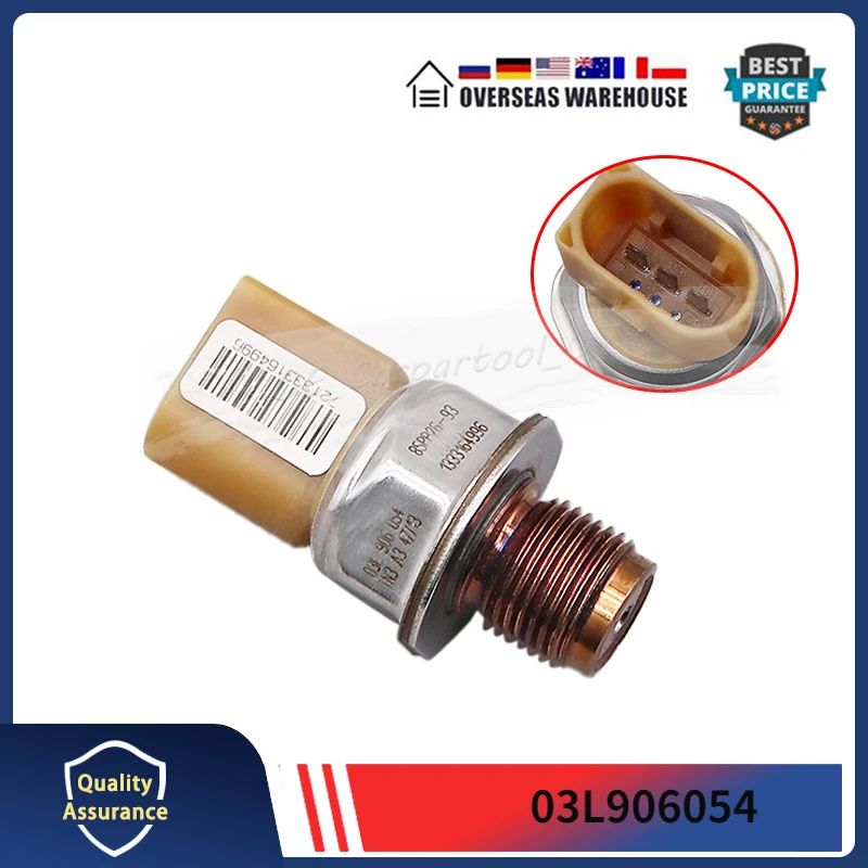 

Датчик давления топливной рейки 03L906054, 1 шт., подходит для Audi A5 A6 Quattro A3 Q5 VW Jetta Passat Beetle Golf 2.0L 85PP26-93 03L906051