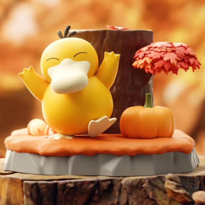 Pokemon Nature Wild Series Desktop Micro Landscape Ornament Collectible Psyduck Eevee Meowth Slowpoke Figure Kids Holiday Gift
