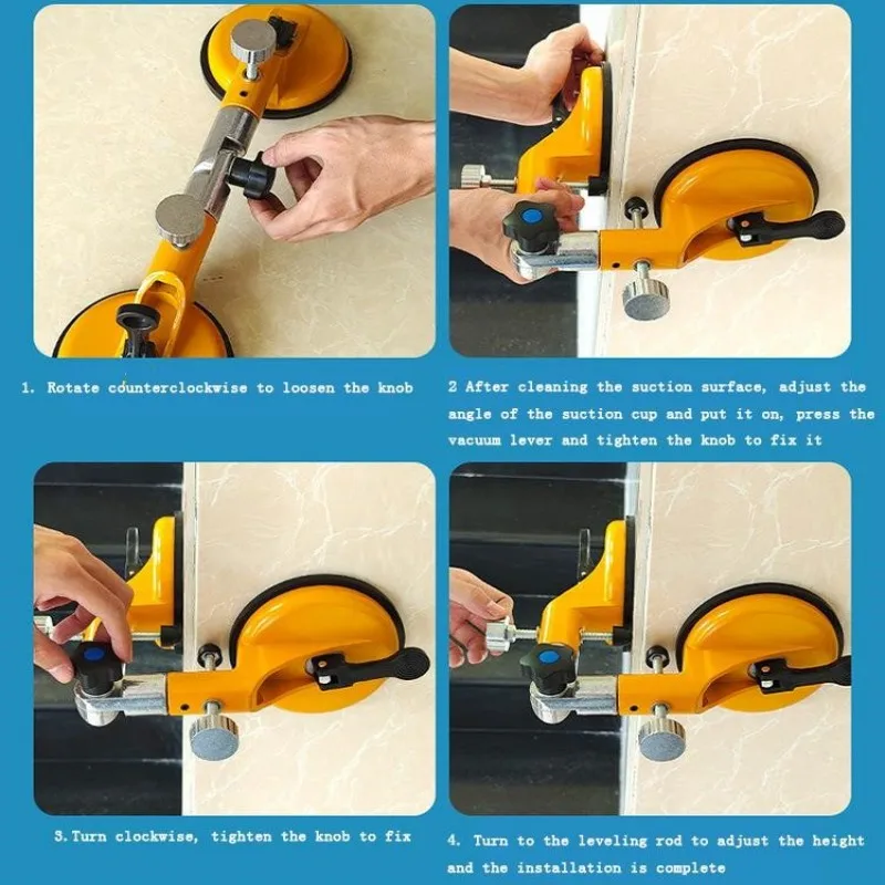 Angle Adjustable Fixed Splicing Suction Cup 90-270° Angle Fixer Wall Glass Tile Slate Yin and Yang Angle Installation Tools