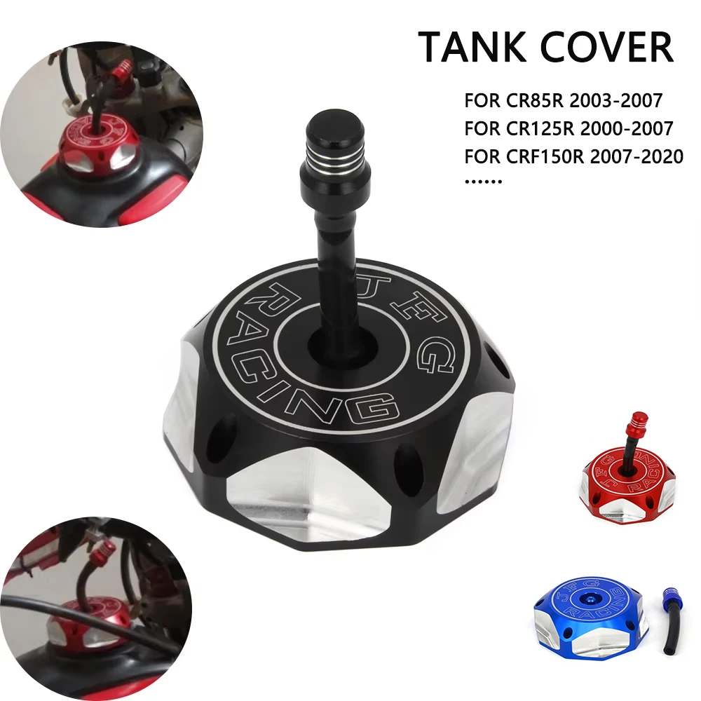 

CNC Gas Cap Oil Cap Tank Fuel Cover For HONDA CR85R 03-07 CR125R CR250R 00-07 CRF150R 07-20 CRF230F 04-19 XR 50R 70R 80R 100R