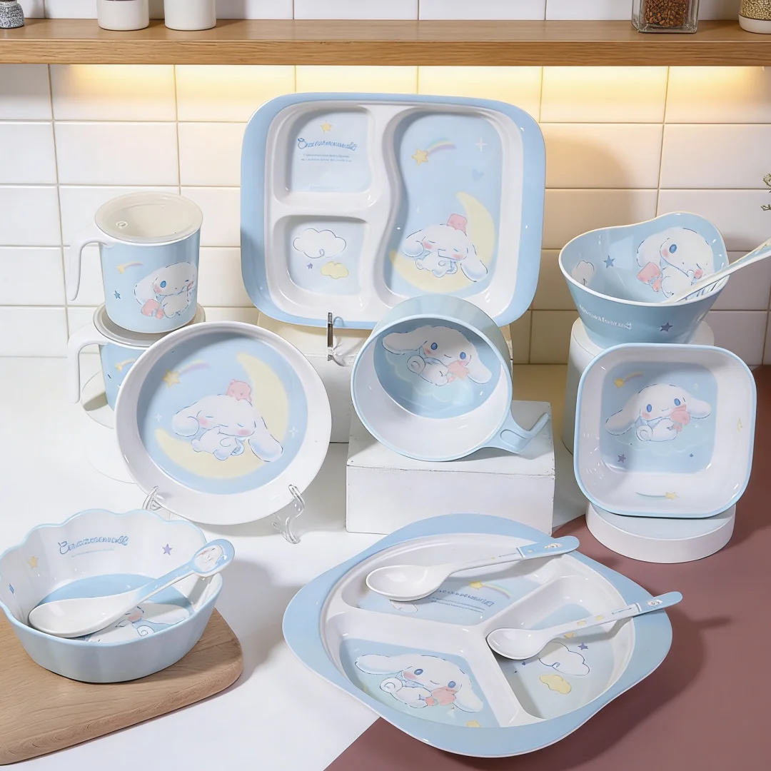 

WUHE 13 шт. набор столовой посуды с героями мультфильмов, набор посуды включает в себя тарелку, чашку и ложку, столовую посуду, можно мыть в посудомоечной машине