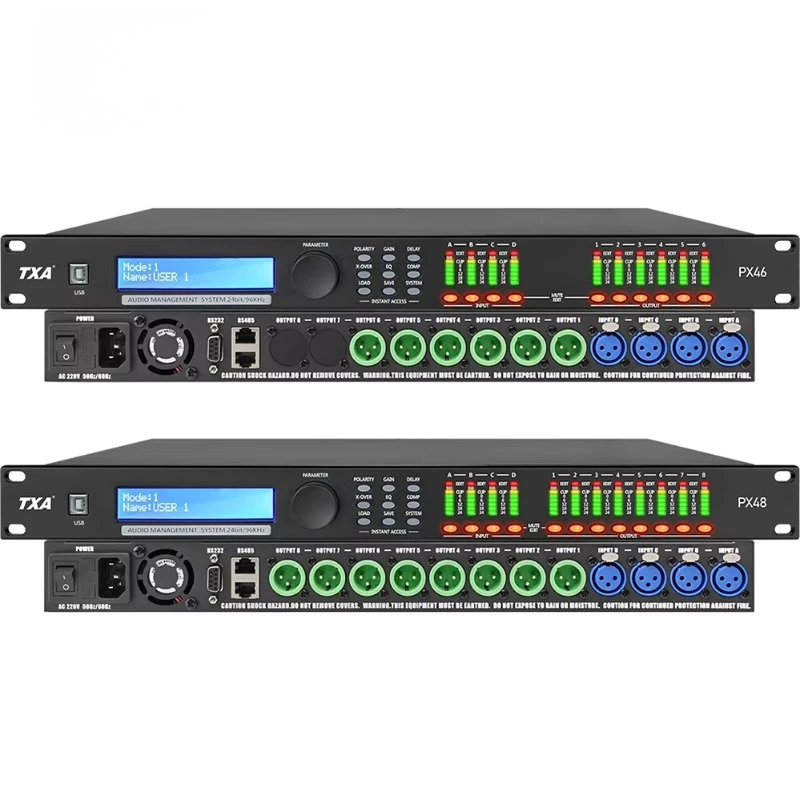 DSP Speaker Management Digital Processor 96kHz Sound System Digital Audio Processor with PC Control