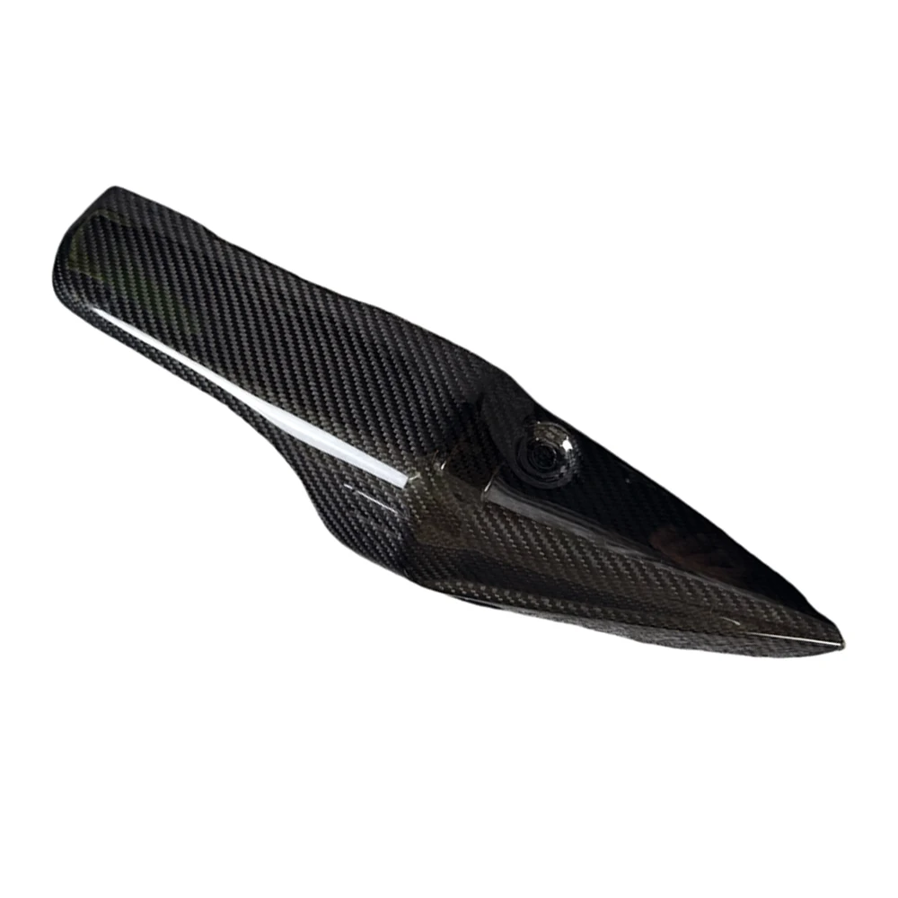

For Kawasaki Ninja ZX-6R 2019-2024 2025 3K Dry Carbon Fiber Motorcycle Exhaust Pipe Heat Shield Cover