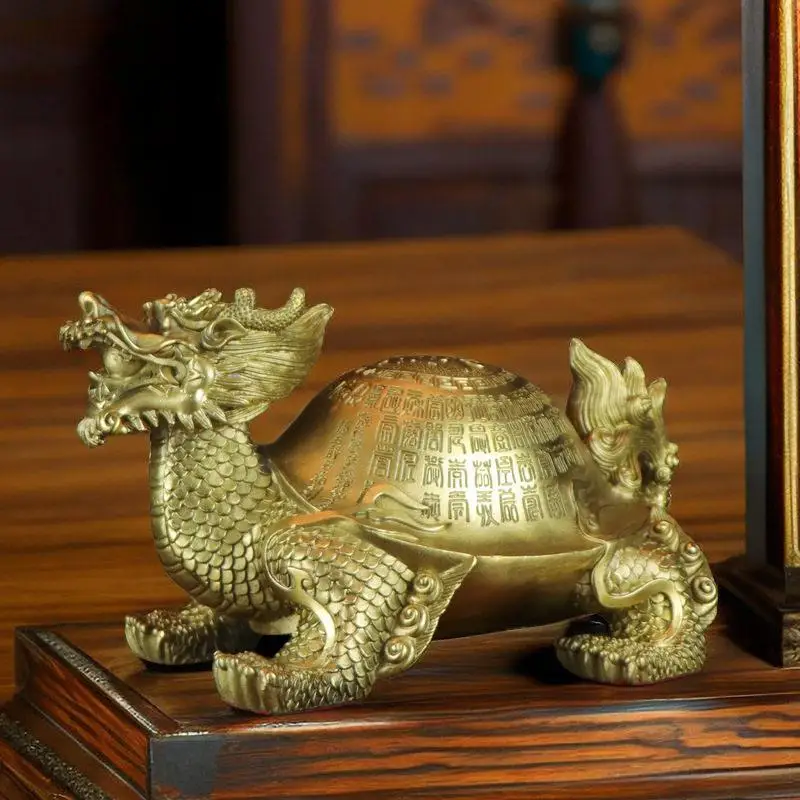 artisanat-de-decoration-interieure-en-metal-de-laiton-pur-statue-de-dragon-et-de-tortue-ornement-de-bureau-pour-chambre-et-salon-decoration-de-fenetre-succes-d'automne