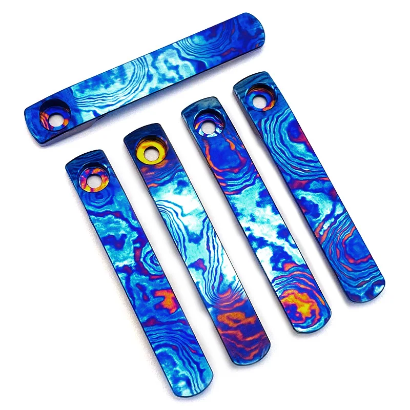 CNC Timascus / دمشق التيتانيوم مشبك الجيب المتكامل المشبك ل Spyderco Para 3 خفيفة الوزن اليعسوب ليل الأصلي مانيكس 2 LW