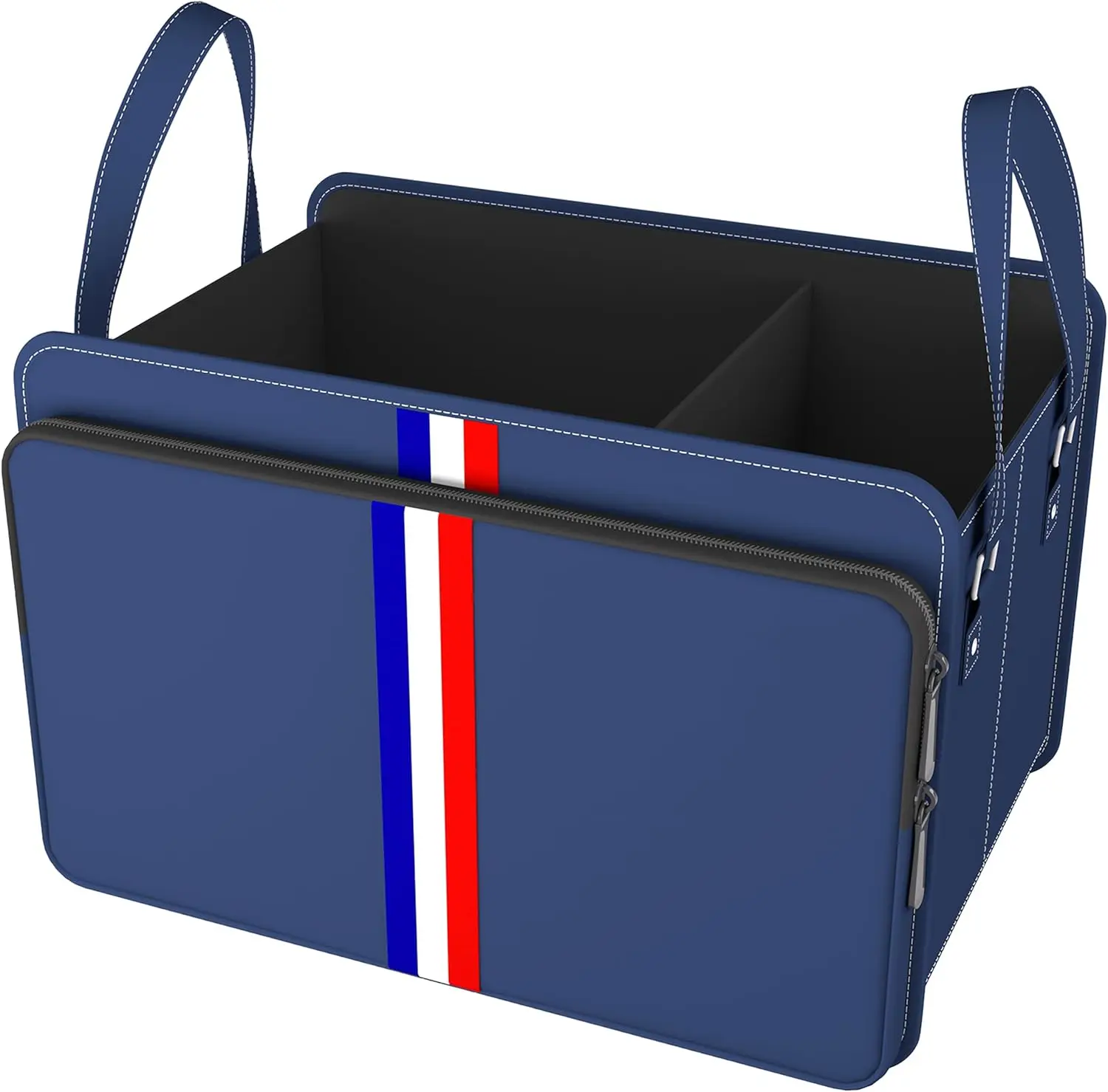 

Waterproof Collapsible Car Trunk Organizer, 3-Compartment Foldable Storage for Tools & Accessories (Blue, Standard)