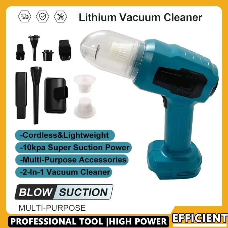 

Fit Makita Cordless Mini Car Vacuum Cleaner Handheld Rechargeable Multifunction Dust Collect 18V Battery Power Tools