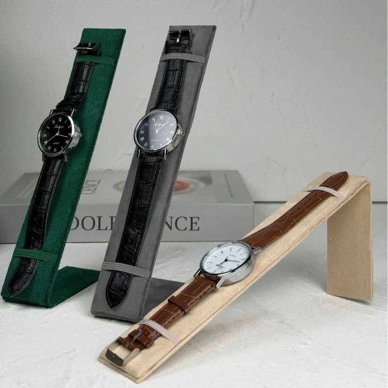 Flannel Watch Stand Exhibitor Counter Showcase Holder Luxury Jeweler Commercial Use Storage Shelf Bracelet Watches Display Rack