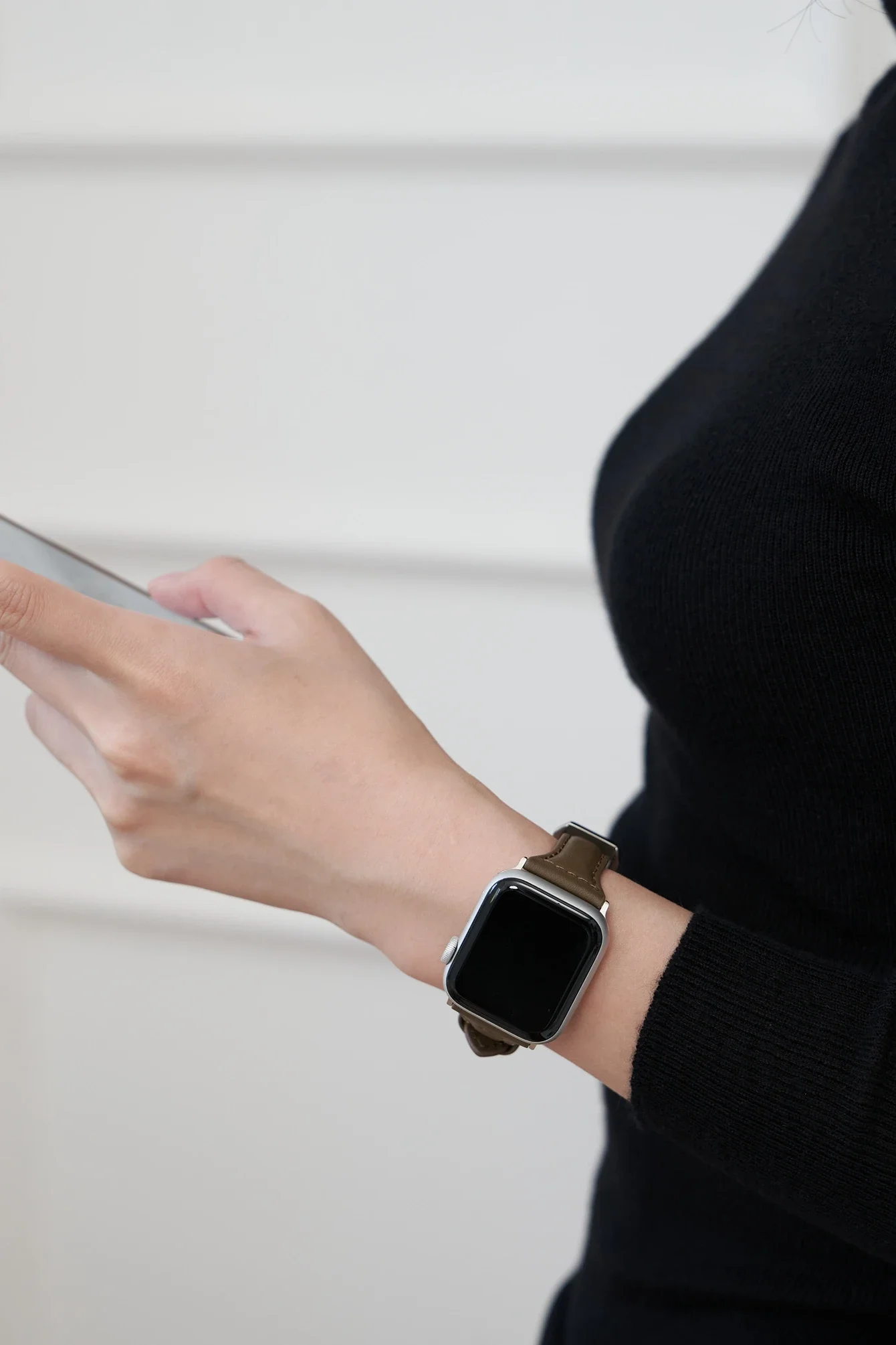 Красивый кожаный ремешок-петля женский 38 мм 40 мм для Apple Watch 41 мм 42 мм Series Ultra 10/9/8/7/6 44 мм 45 мм 46 мм 49 ремешок