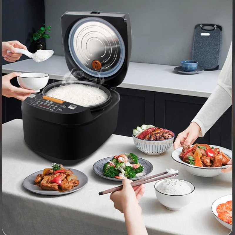 طباخ الأرز الذكي متعدد الوظائف ، سعة كبيرة 5 لتر ، غير لاصق منخفض الكربون ، الحجز الذكي ، 9 خيارات قائمة