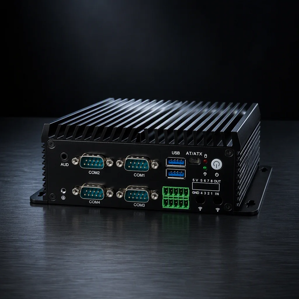 Industrial Mini PC Fanless 6th Gen I7 I5 Intel N100/N95 Processor 8G 256GB Memory Embedded Windows Computer Stock Mini Host