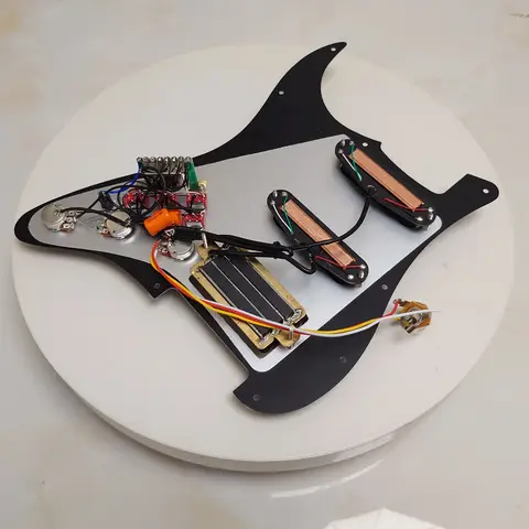 गिटार प्रीवायर्ड लोडेड पिकगार्ड सेट, कॉइल स्प्लिटिन हमबकर पिकअप के साथ ST 11 होल गिटार एक्सेसरीज़ के लिए 8 best sales गिटार लोडेड पिकगार्ड - №6