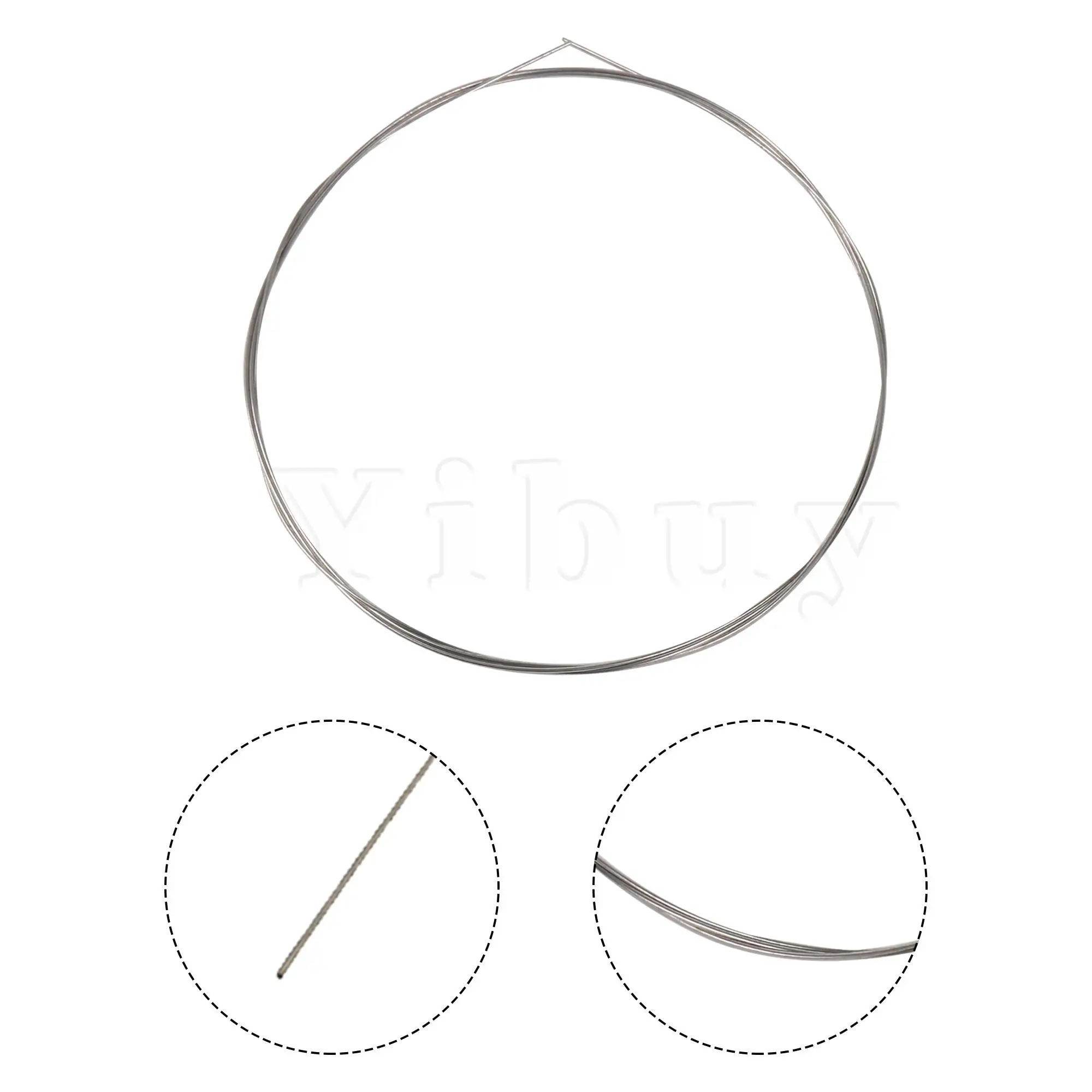 Yibuy 2 x Steel Music Wire 14# 0.03 Inch Dia Replacement Strings for Piano Repair - Image 5