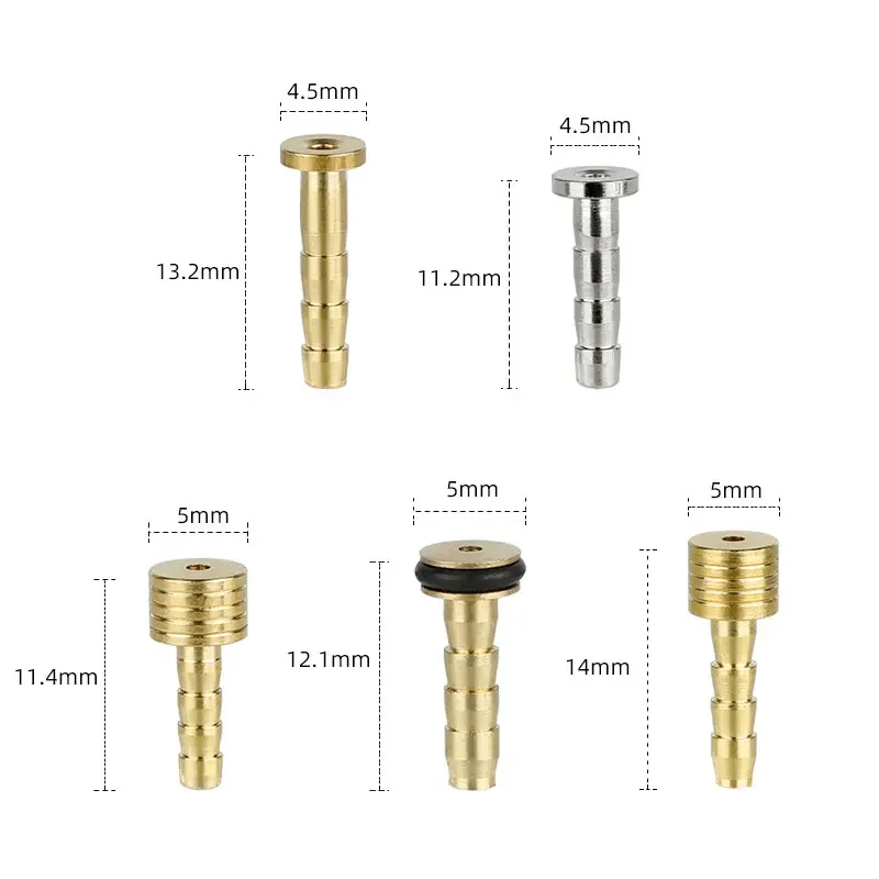 5/10pcs Copper Inserts & Olive Bicycle Oil Hydraulic Disc Brake Hose Needle Binding Ring Fits for BH59 BH90 Sram Magura Tektro