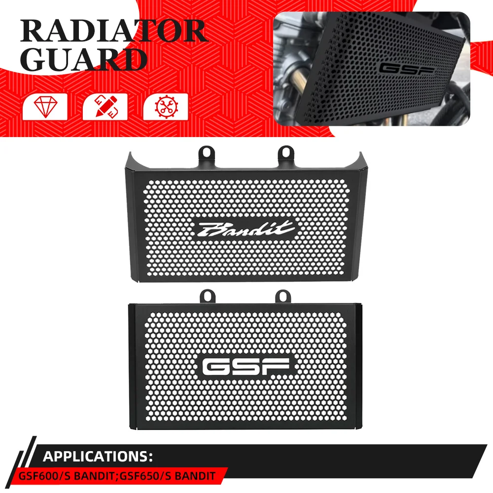 

FOR SUZUKI GSF600 GSF650 GSF650S GSF600S Bandit 1995-1996-1998-1999-2000-2001-2002-2003-2004 Radiator Guard Grille Protection