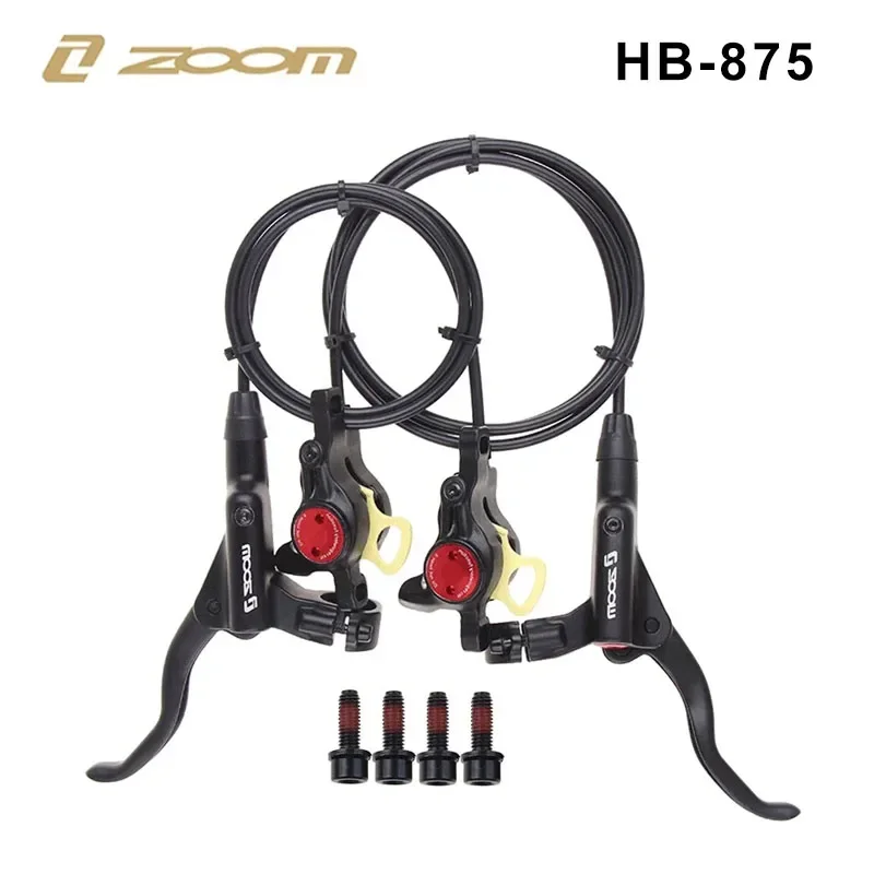 

ZOOM HB-875 Bicycle Brake Mountain Bike Hydraulic Disc 800/1400mm Oil pipe MT200 Mountain Bicycle Brake Parts Hydraulic Brake