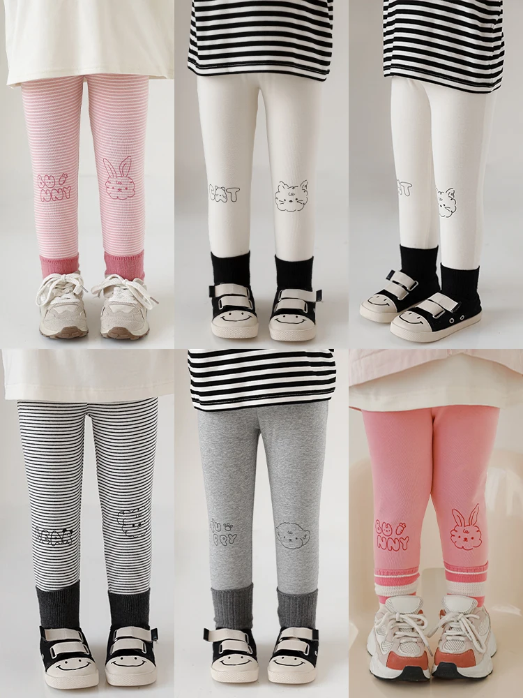 

Girl Cute Print Slim Underpants 2024 Spring Vitality Casual Pant Trend