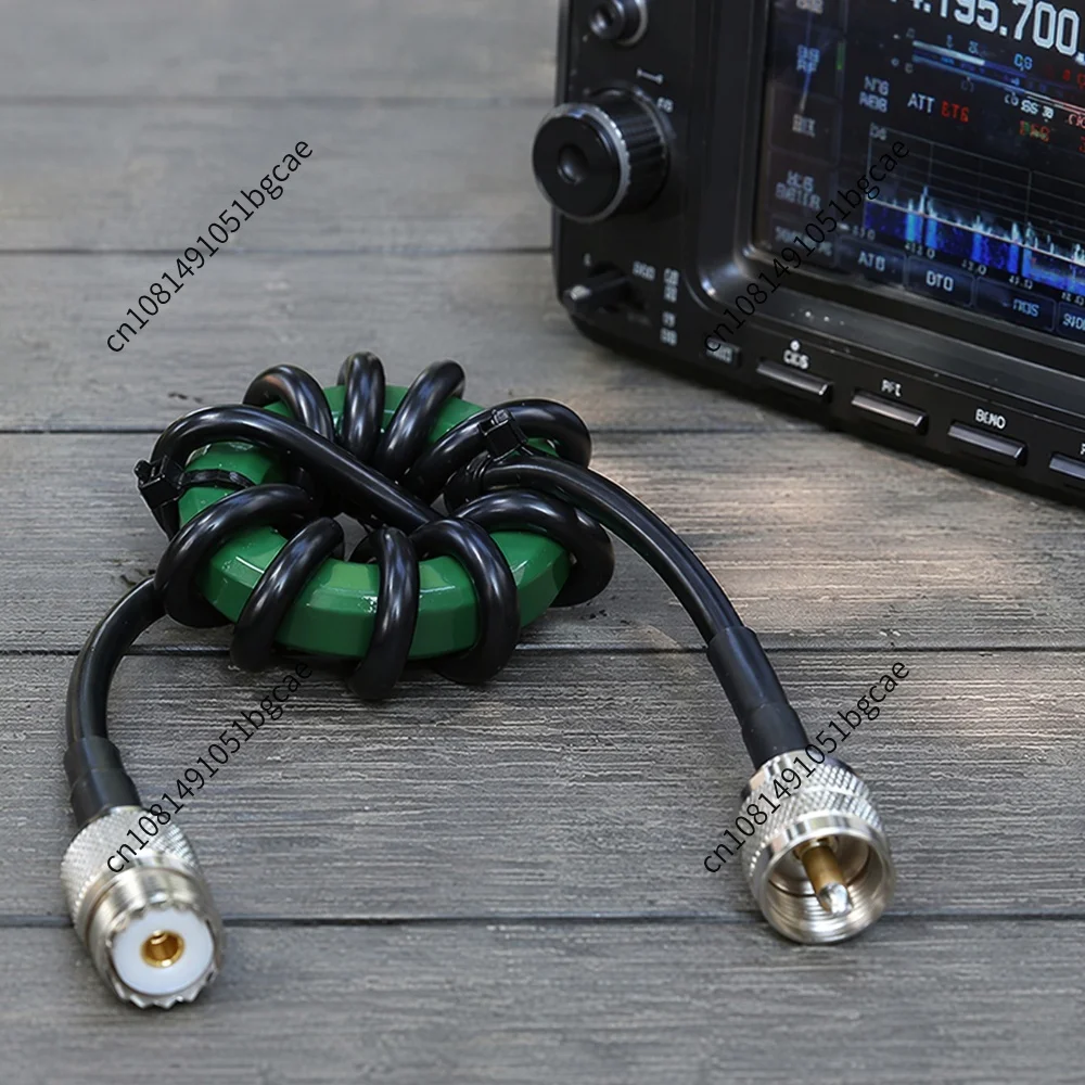 1.8-30MHz High Power RF Noise Suppressor 200W Shortwave Choke Coil for Ham Radio Shortwave Communication Antenna EMI