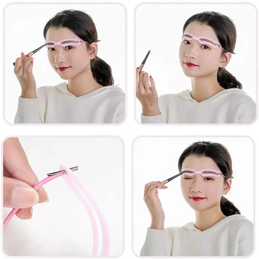 Beauty Accessories Makeup Tools Cosmetics 4 Styles Eyebrow Shaper Kit Grooming Thrush Card Eyebrow Stencil