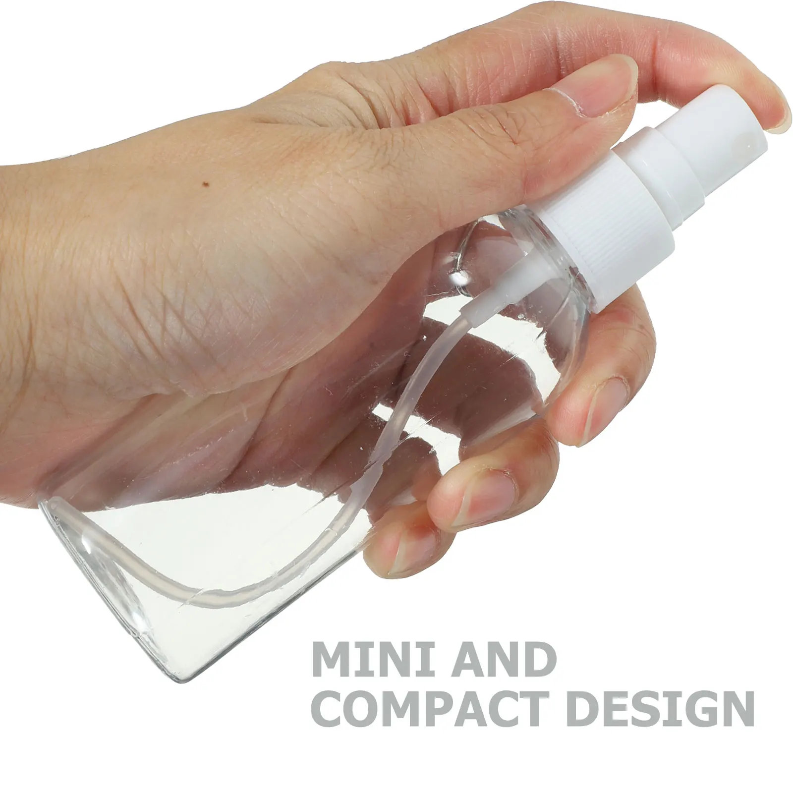 

12 Pcs Spray Bottle Transparent Sprayer Press Pump Empty Makeup Containers Travel Subpackaging Eco Friendly Portable