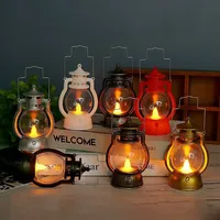 LED Retro Outdoor Camping Kerosene Lamp Portable Lantern Oil Lamp Style Vintage Photo Props Outdoor Camping Lights Night light