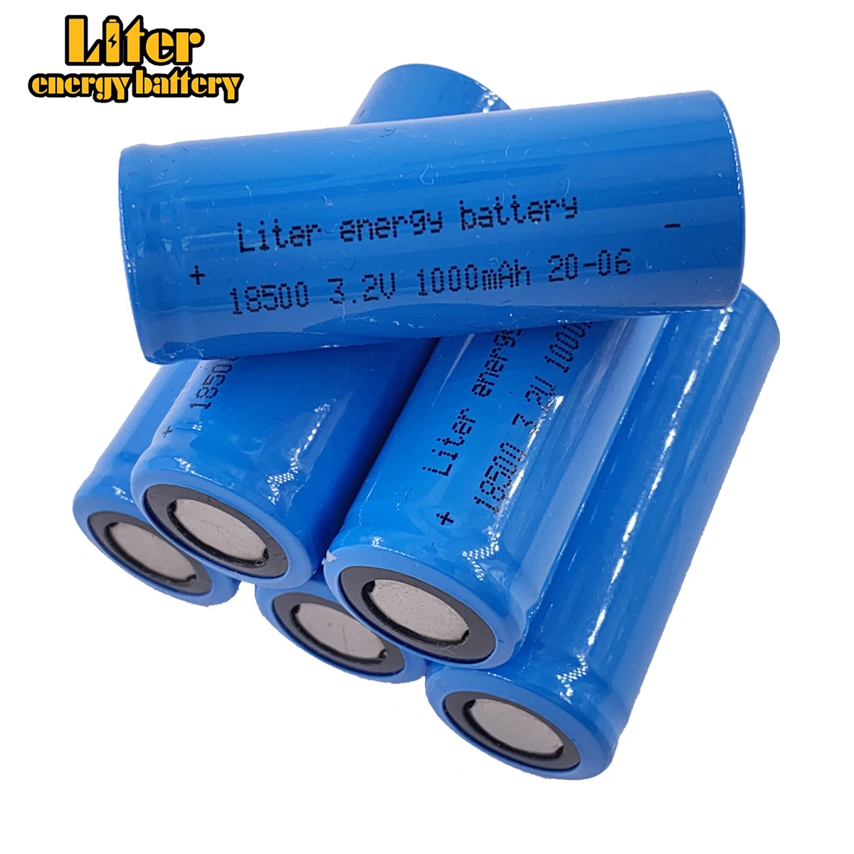 3.2V LFR 18500 LiFePO4 battery 1000mah rechargeable cell for Solar Led Light and speaker
